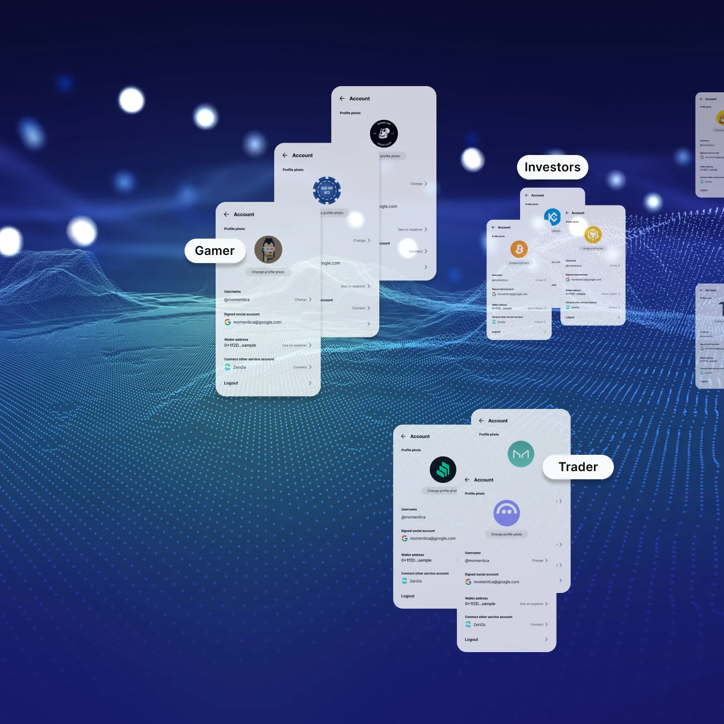 An image showing different audience segments that can be targeted using Blockchain-Ads
