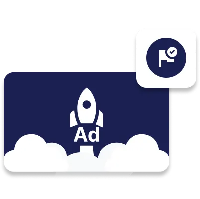 Illustration of Blockchain-Ads campaign launch for advertisers