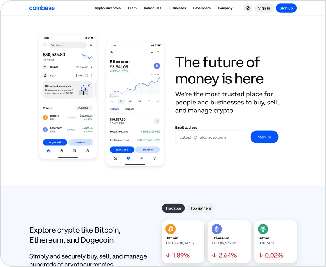 História de sucesso da campanha publicitária da Coinbase em Blockchain-Ads