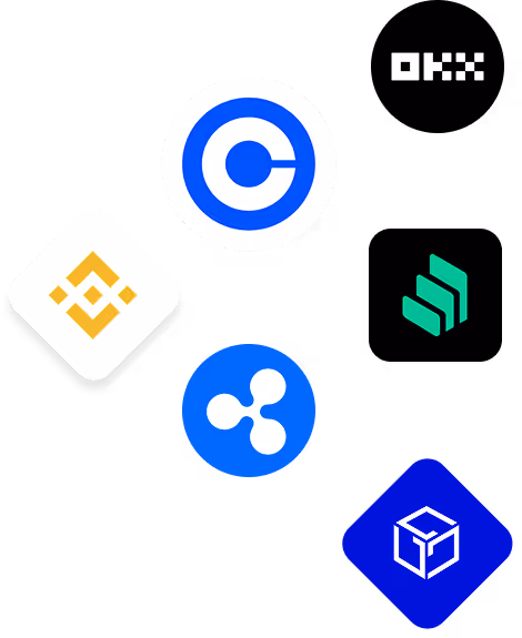 Логотипы финансовых рекламодателей, включая Capital.fr, PayPal, Robinhood, Chime, Alpari и Invesco в сети Blockchain-Ads