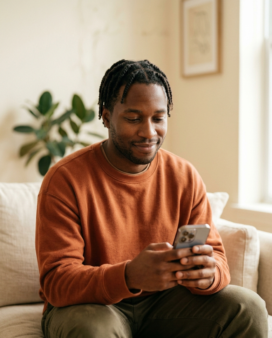 Blockchain-Ads partner on phone