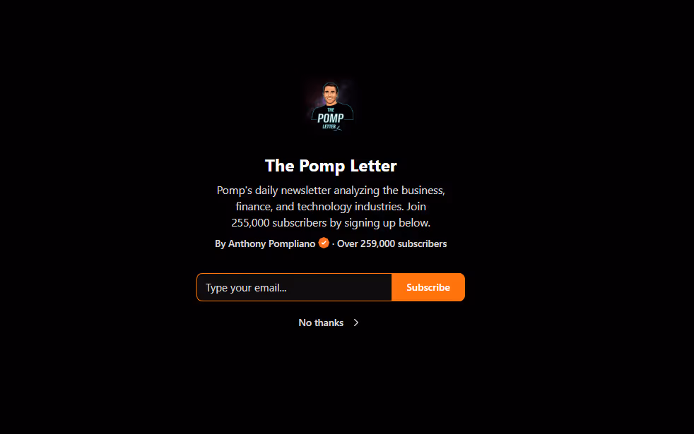 The Pomp Letter - crypto newsletter