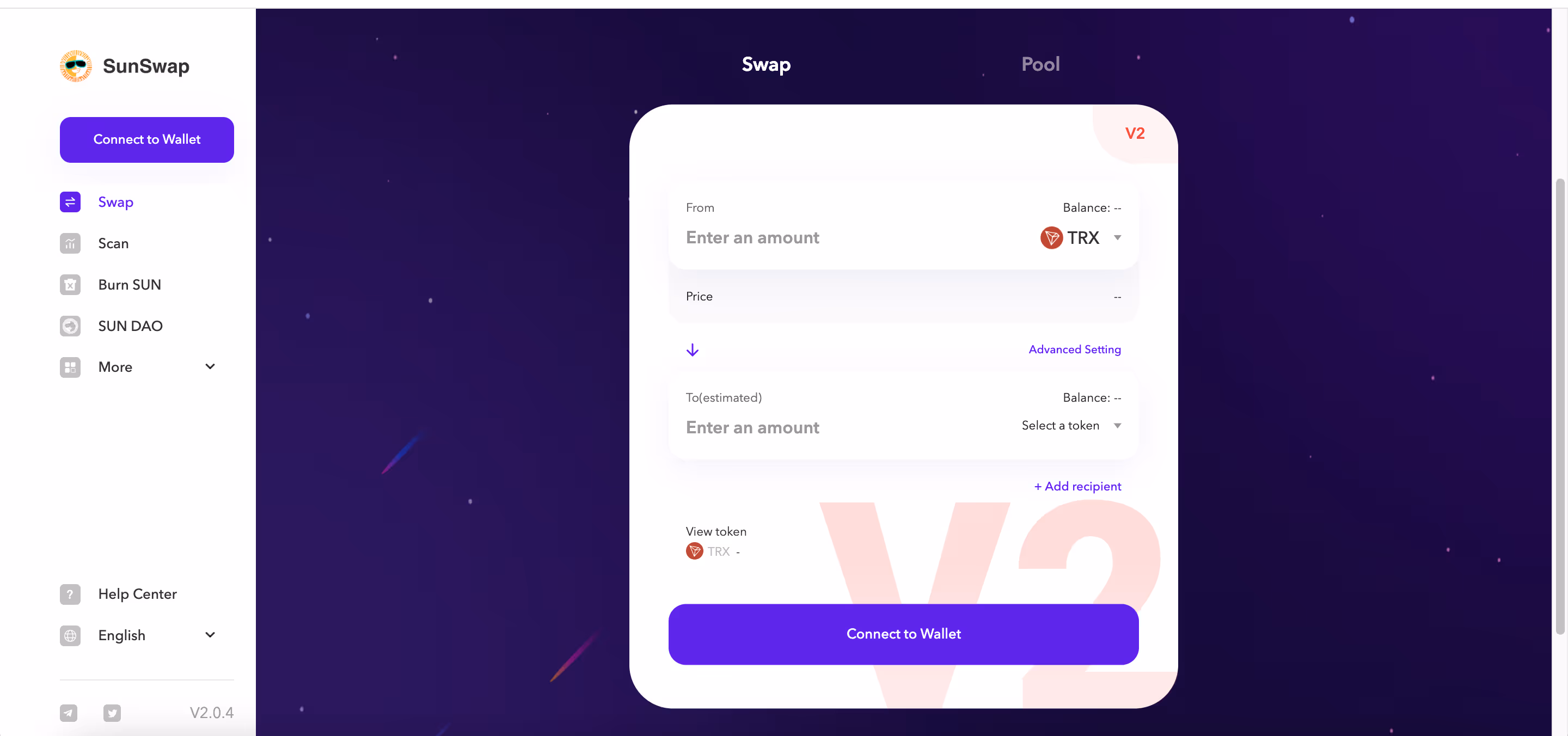 SunSwap - Best for Tron Network