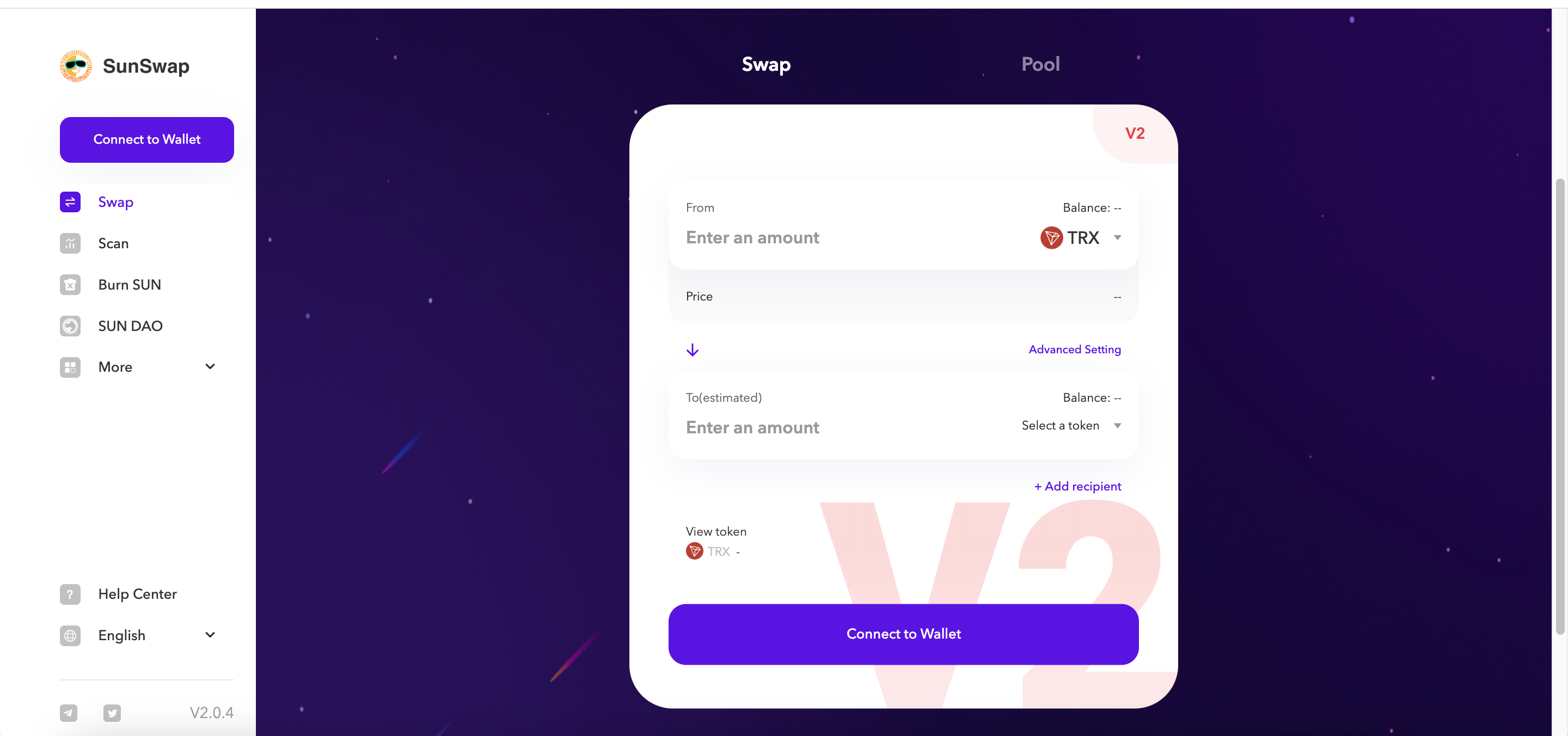 SunSwap - Best for Tron Network