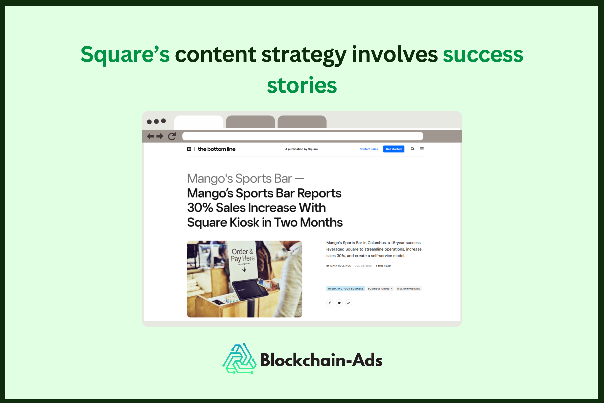 square fintech content strategy case study