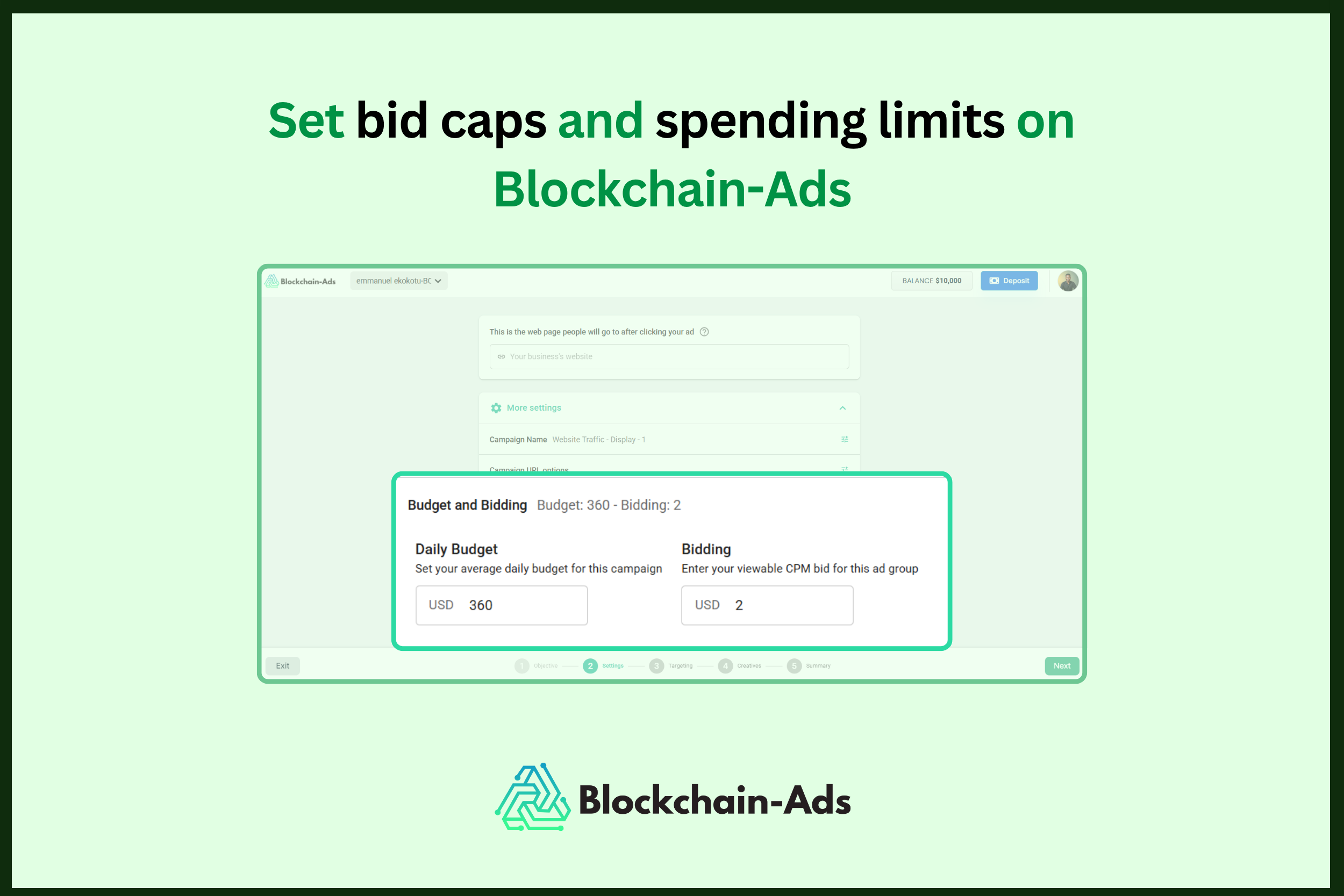 bid caps and spending limits for paid media 