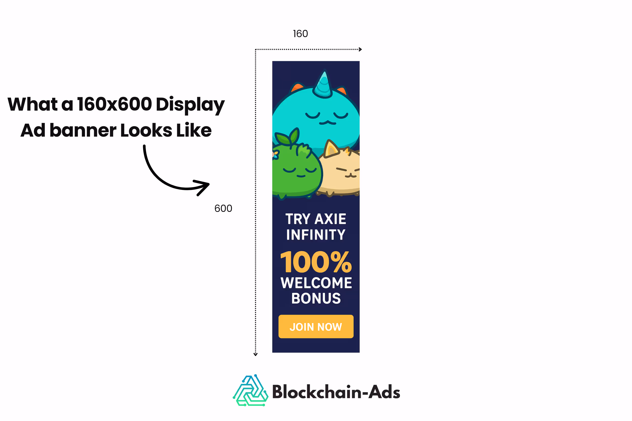 illustration d'un format publicitaire display 160 par 600 pixels