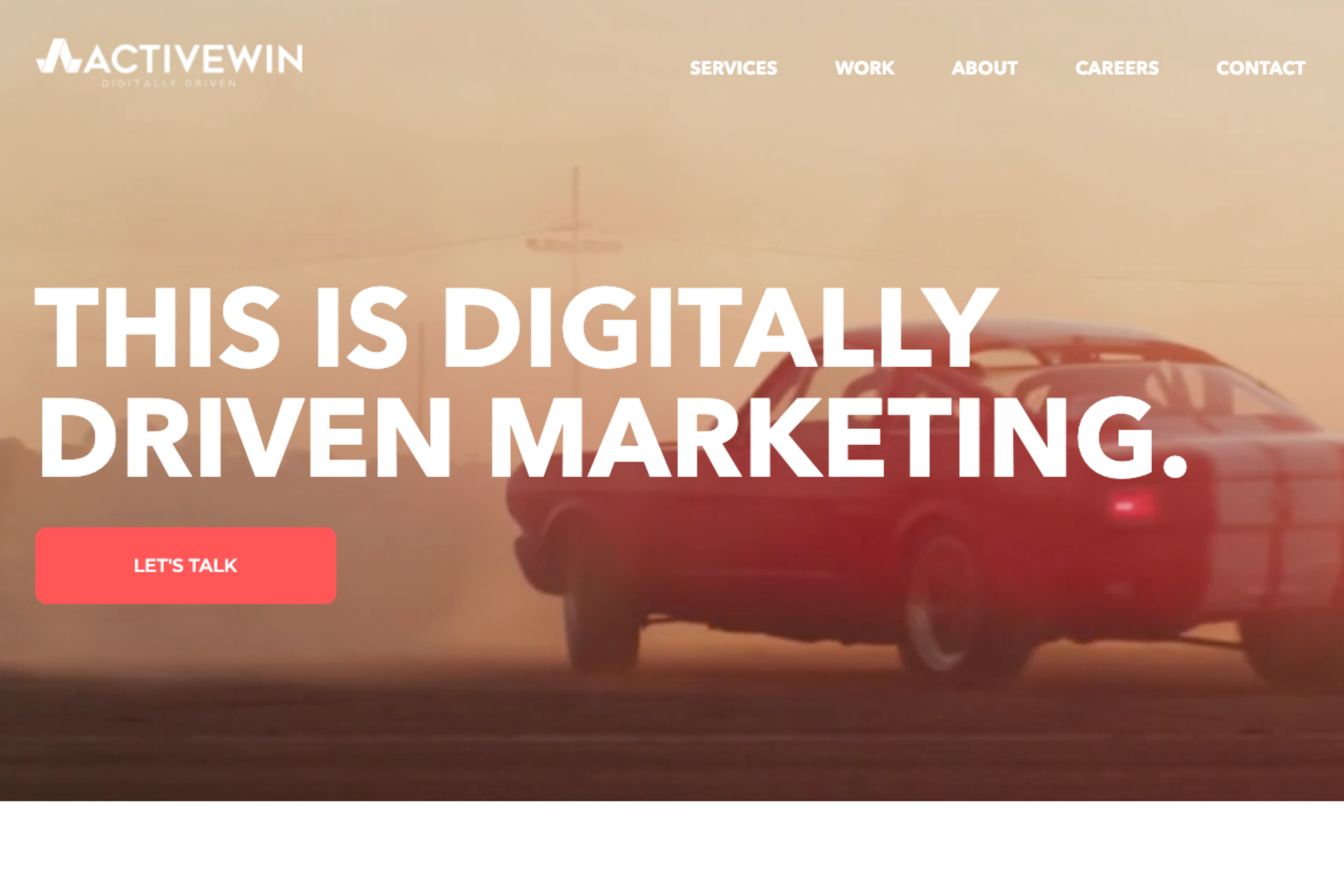 Ein Screenshot der Startseite der ActiveWin-Website