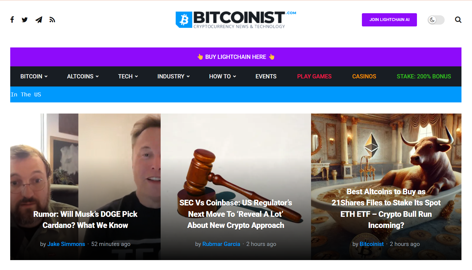 bitcoinist - fourth best crypto news website
