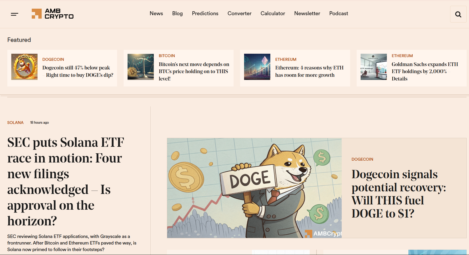 amb crypto - third best site for crypto news