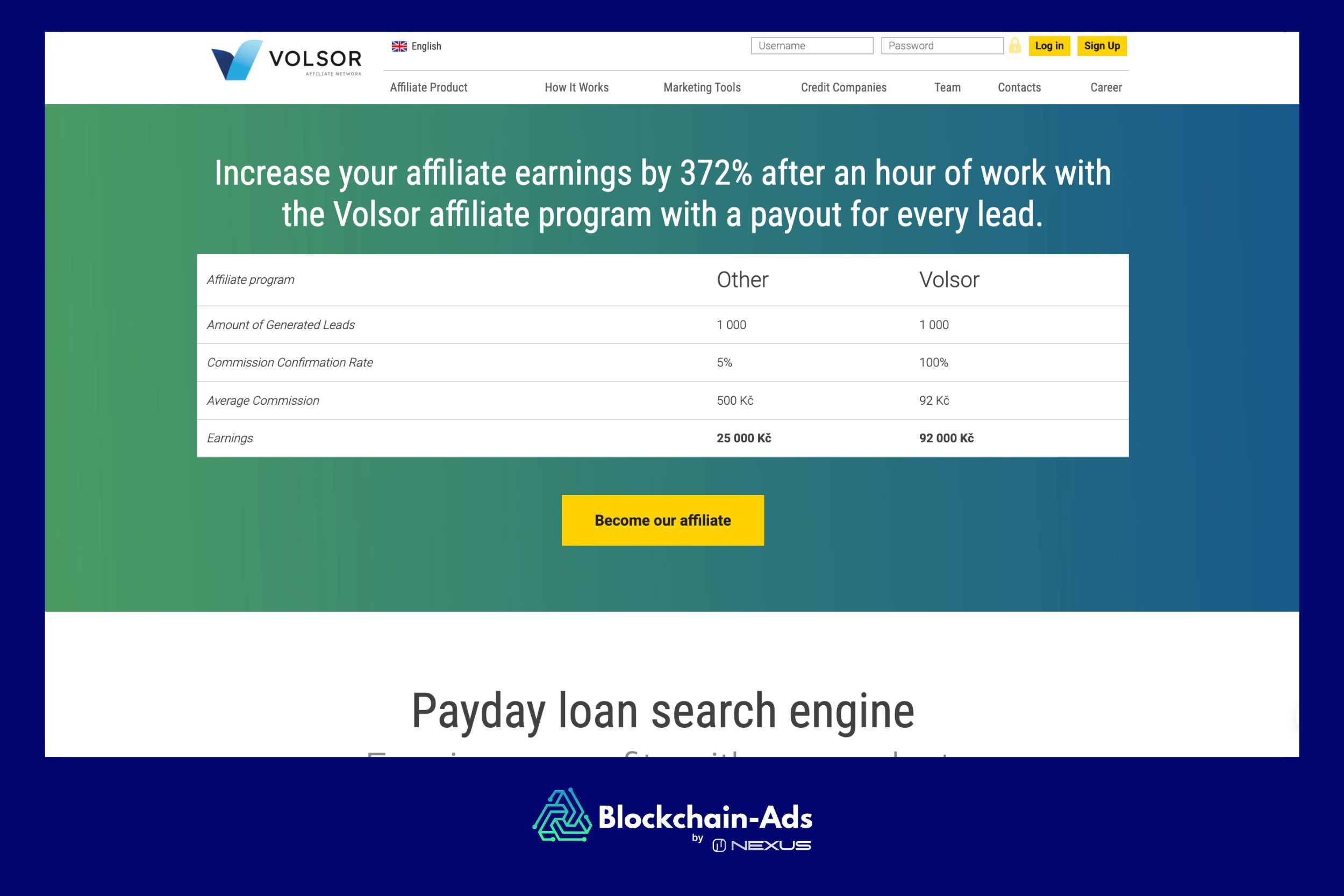 Volsor Affiliate Program