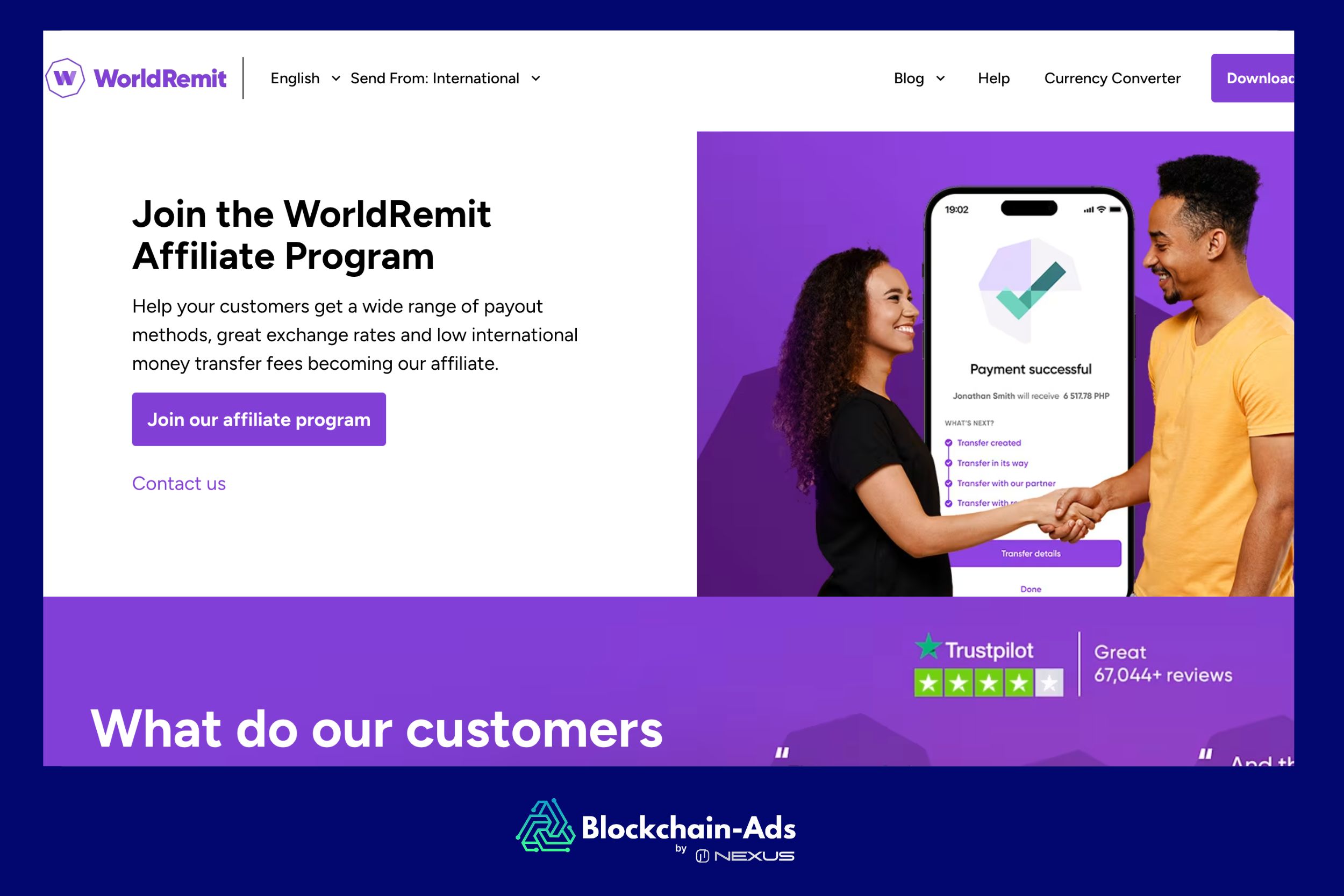 WorldRemit Affiliate Programme
