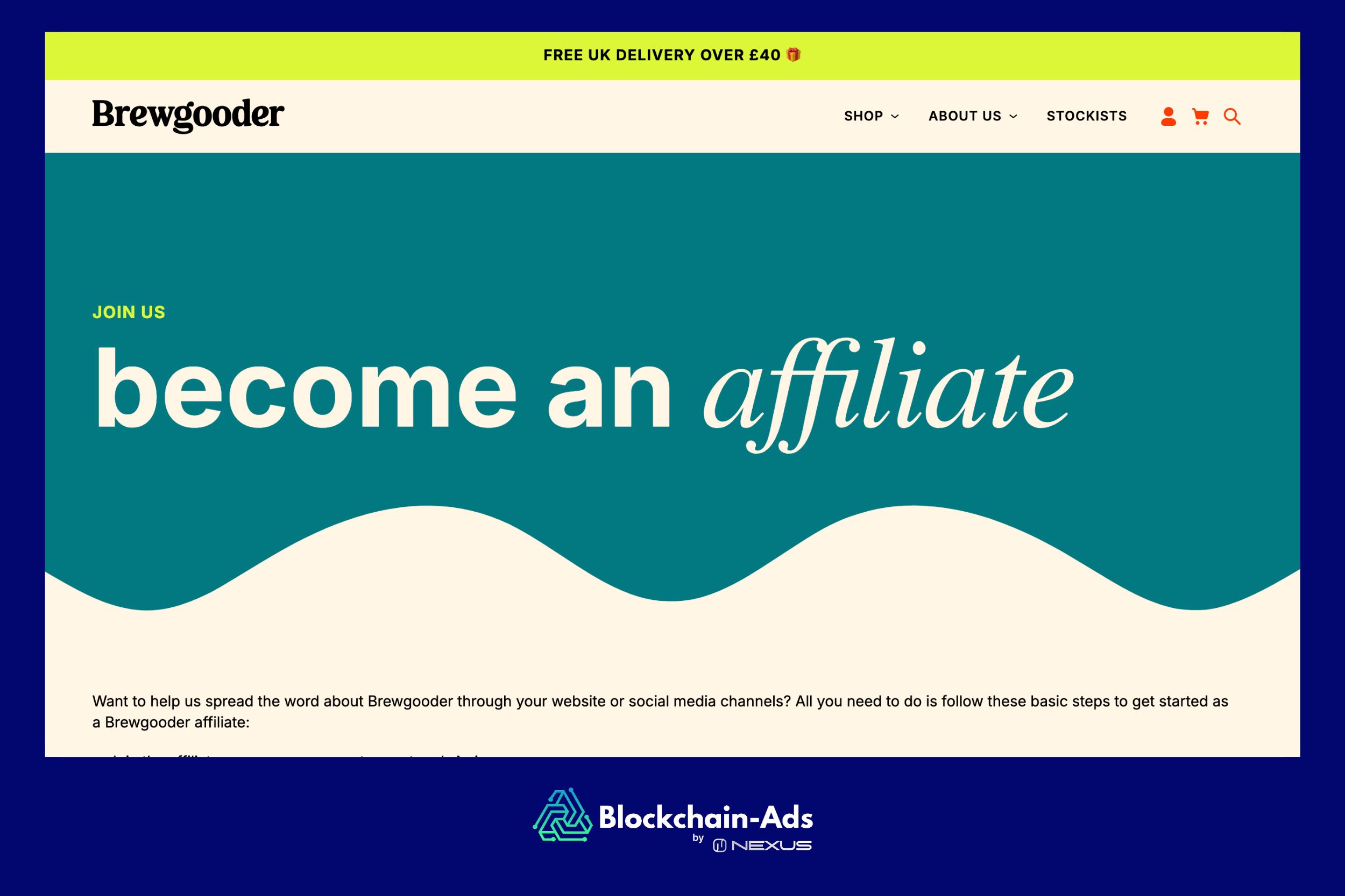 Brewgooderアフィリエイトプログラム