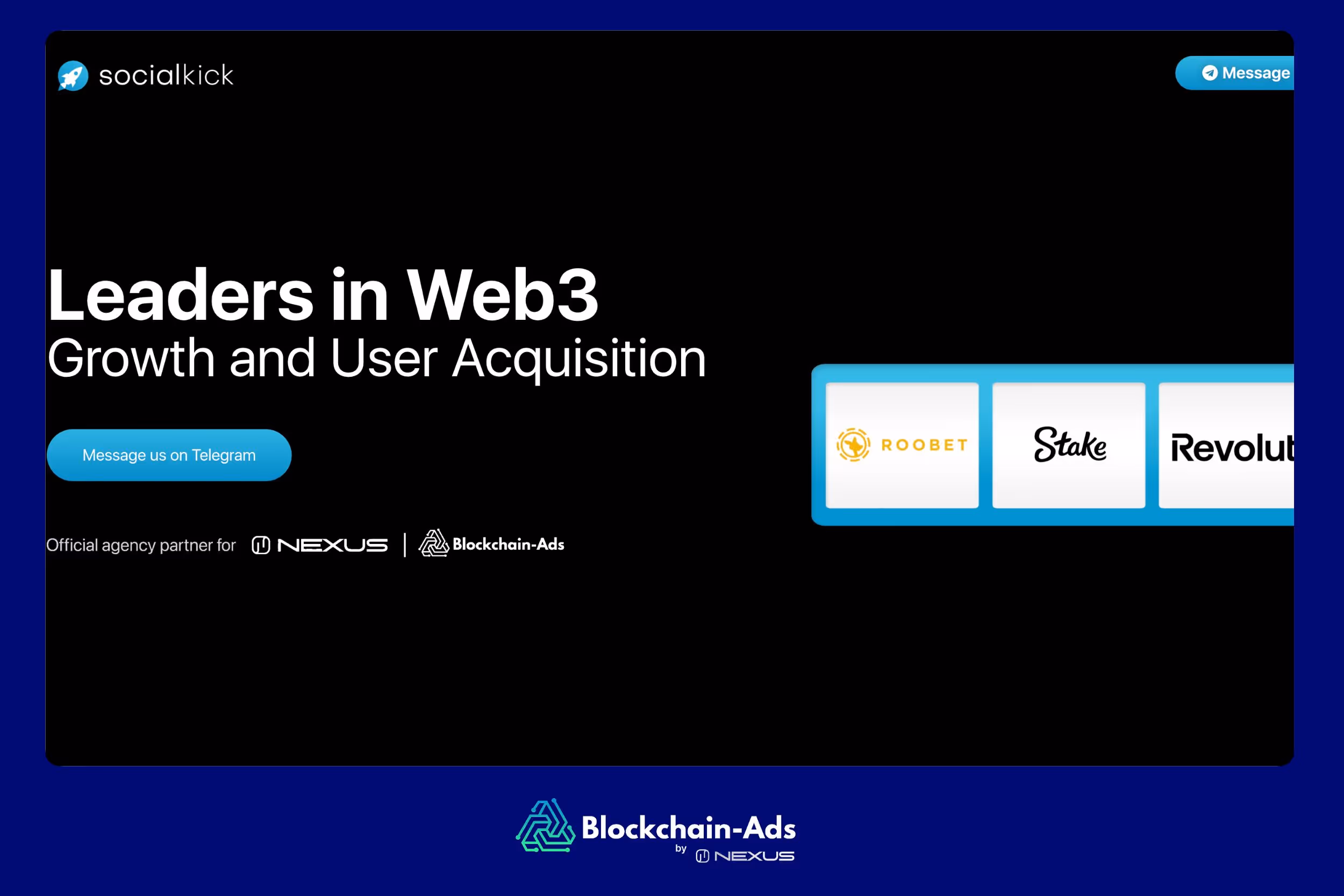 Social Kick - Full-Service Social Marketing Agency for Web3 Projects