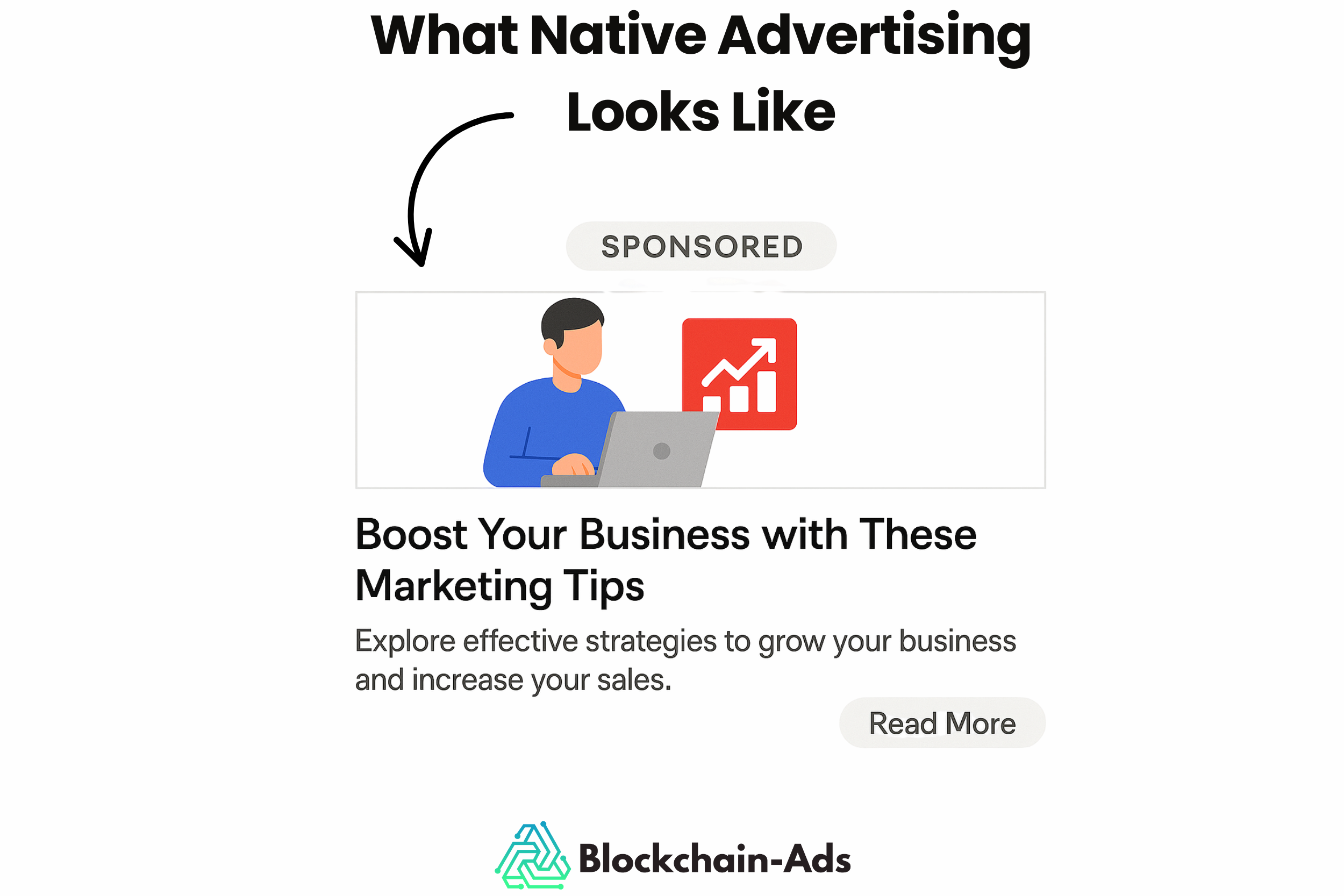ilustración de cómo se ve la publicidad nativa