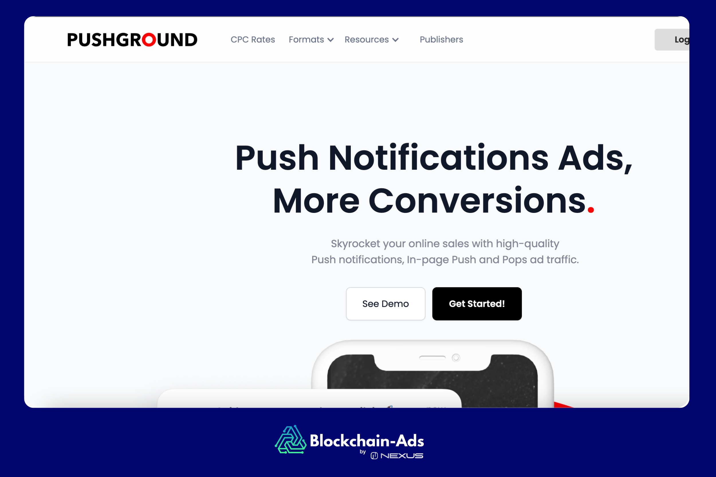 pushground home page