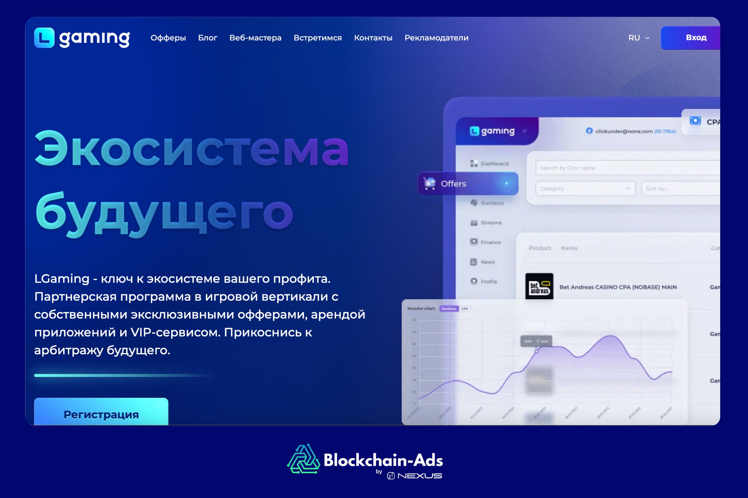 LGaming — CPA-сеть с 1000+ гемблинг офферами