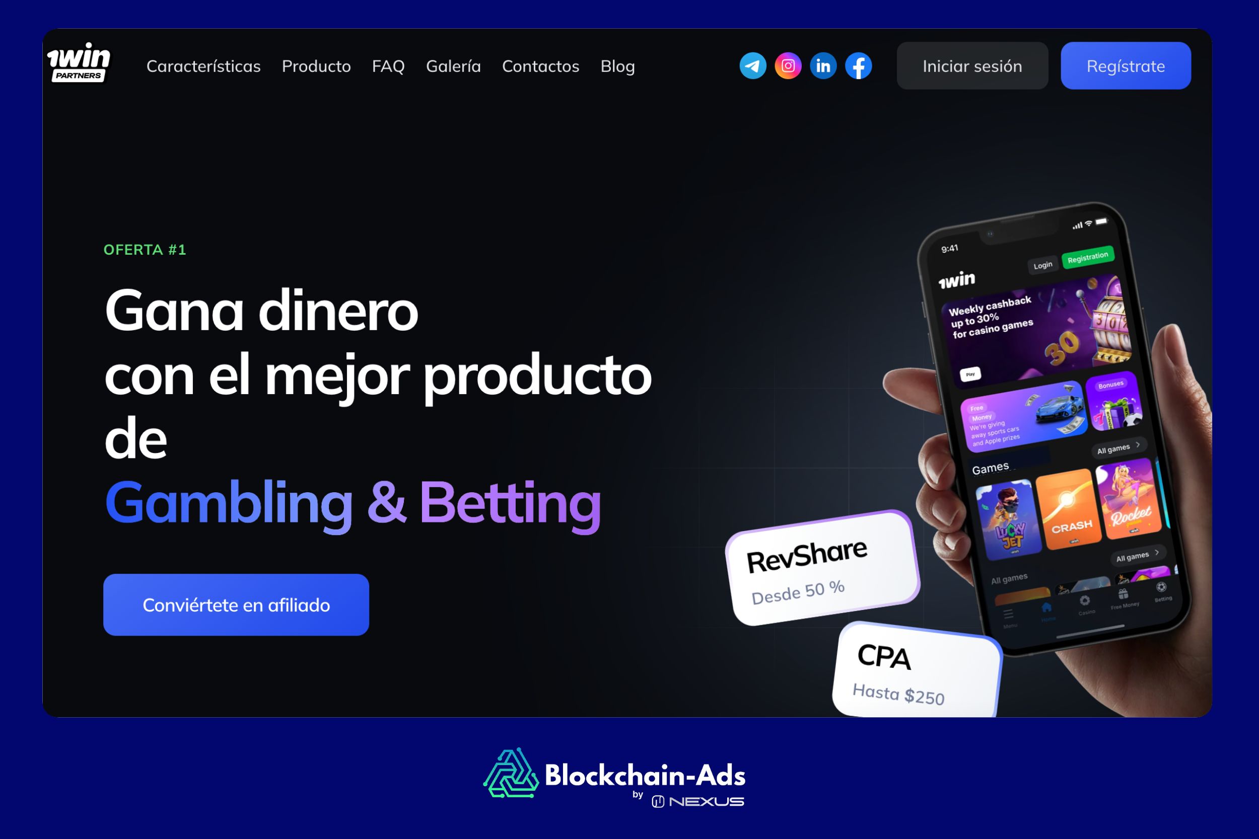 1win Partners: programa de afiliados de una conocida marca de casino