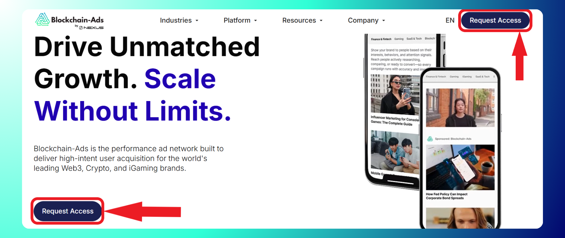 Request Access in HUB