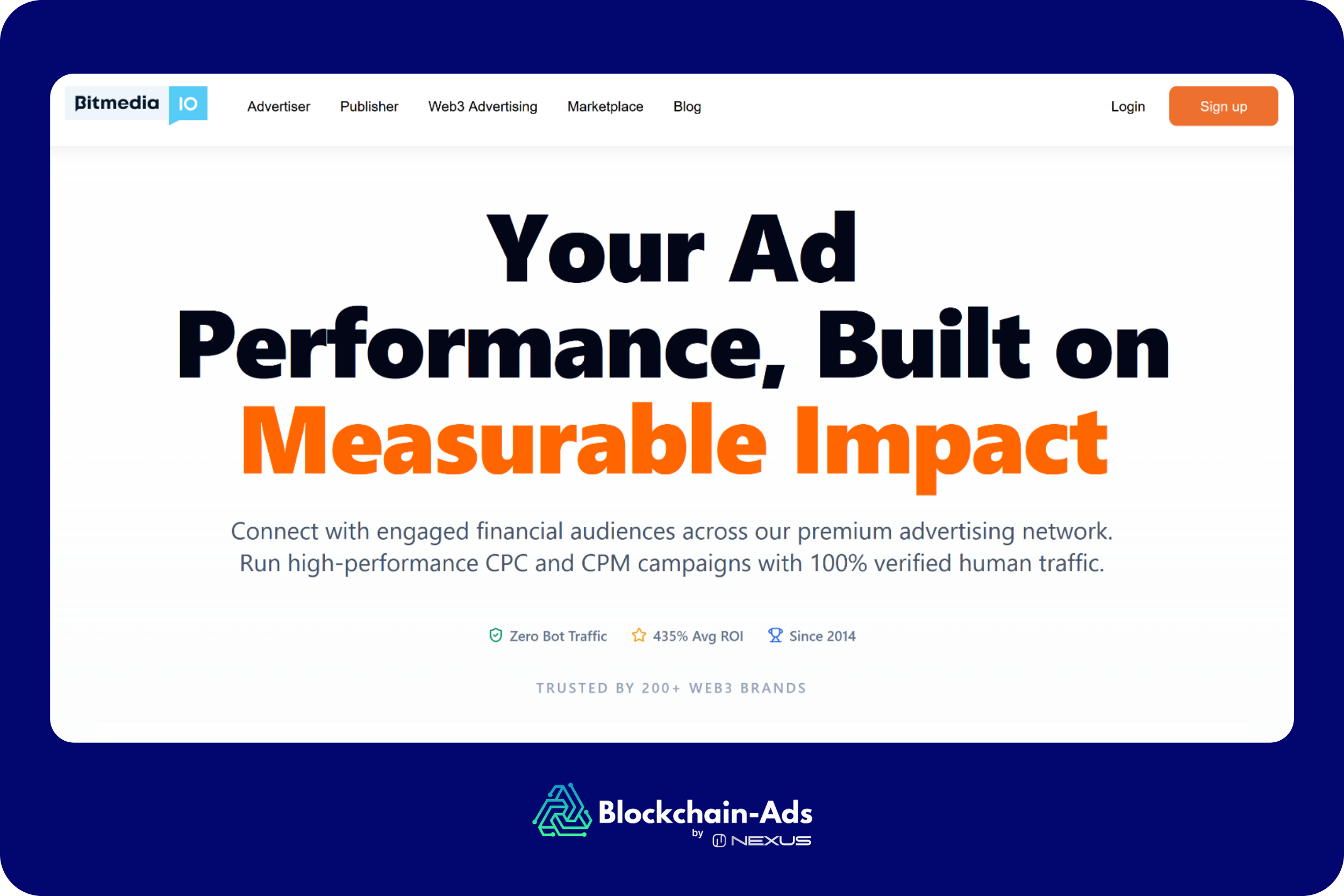 a screenshot from bitmedia home page