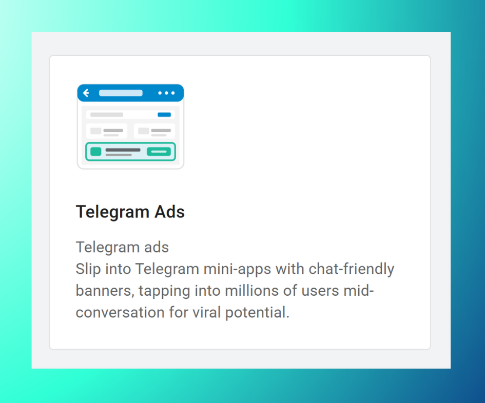 Telegram Ads channel in HUB