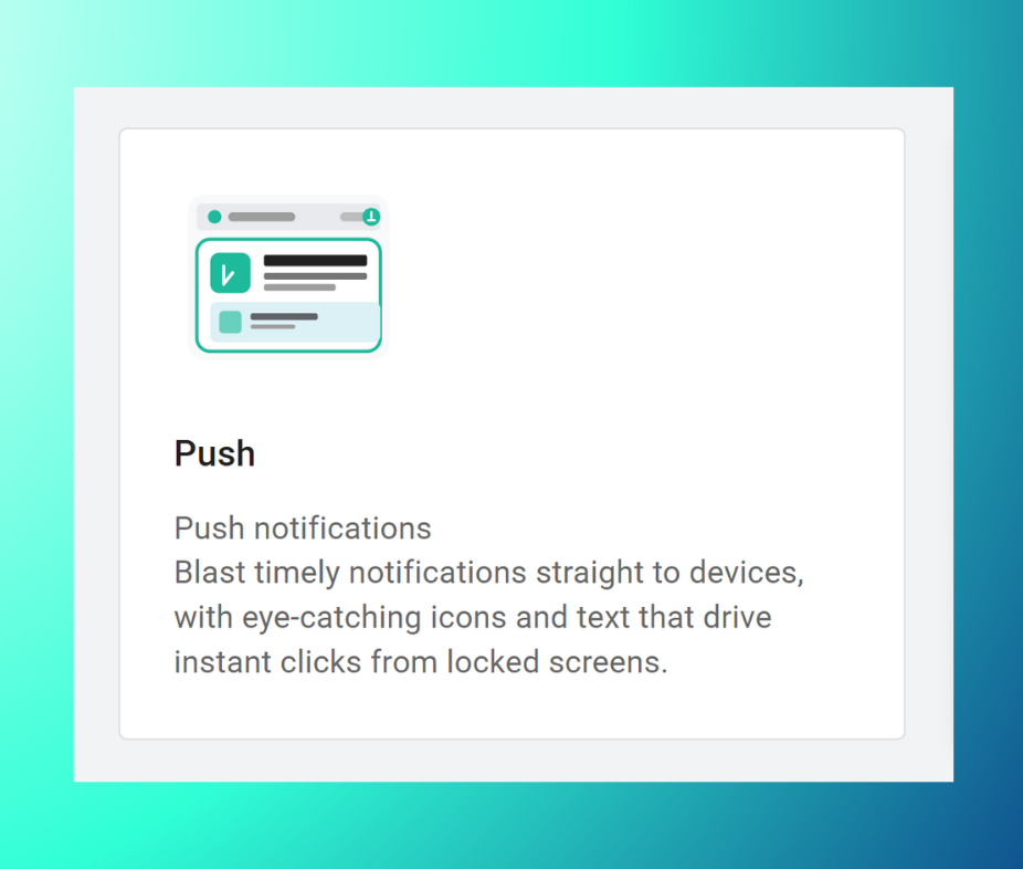 Push channel in HUB