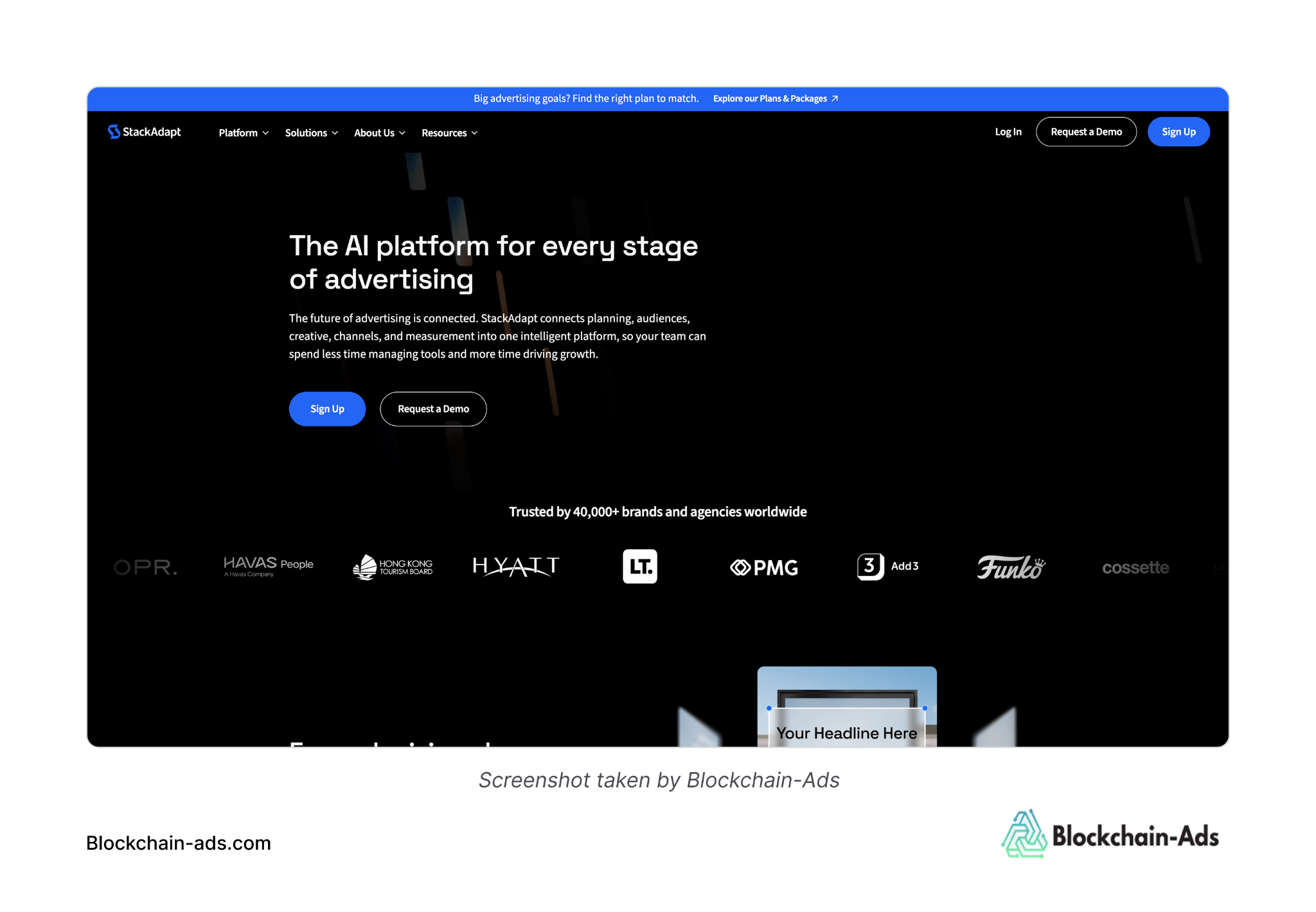 StackAdapt homepage