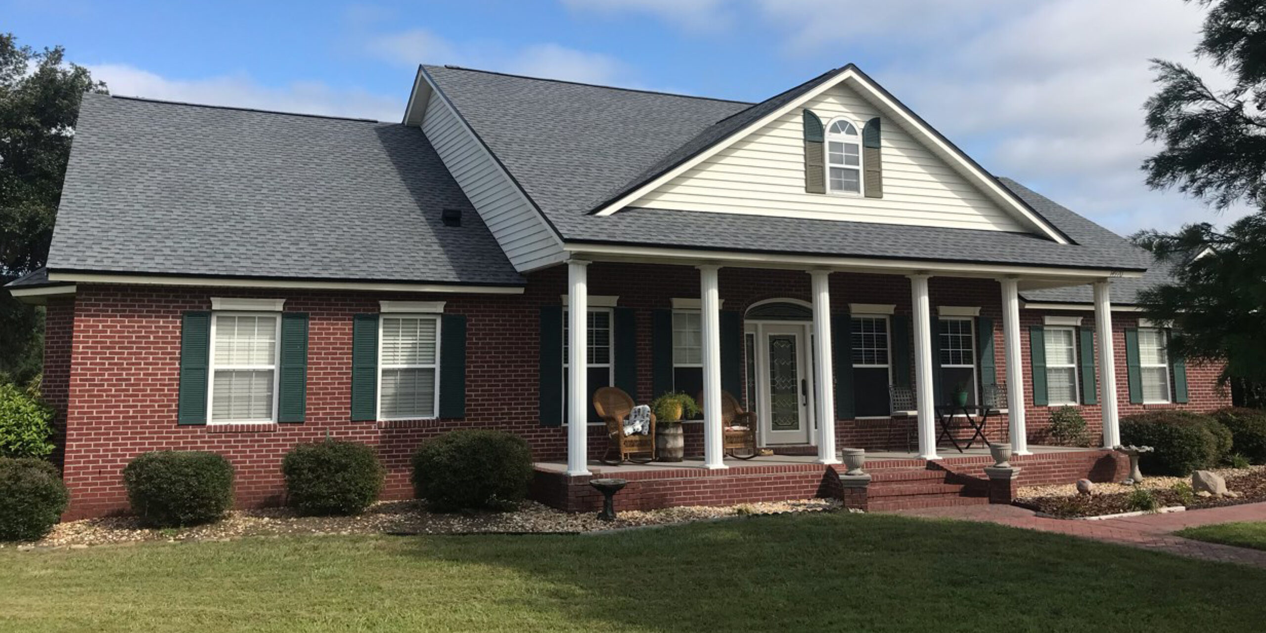 Jacksonville home after shingle roofing contractor