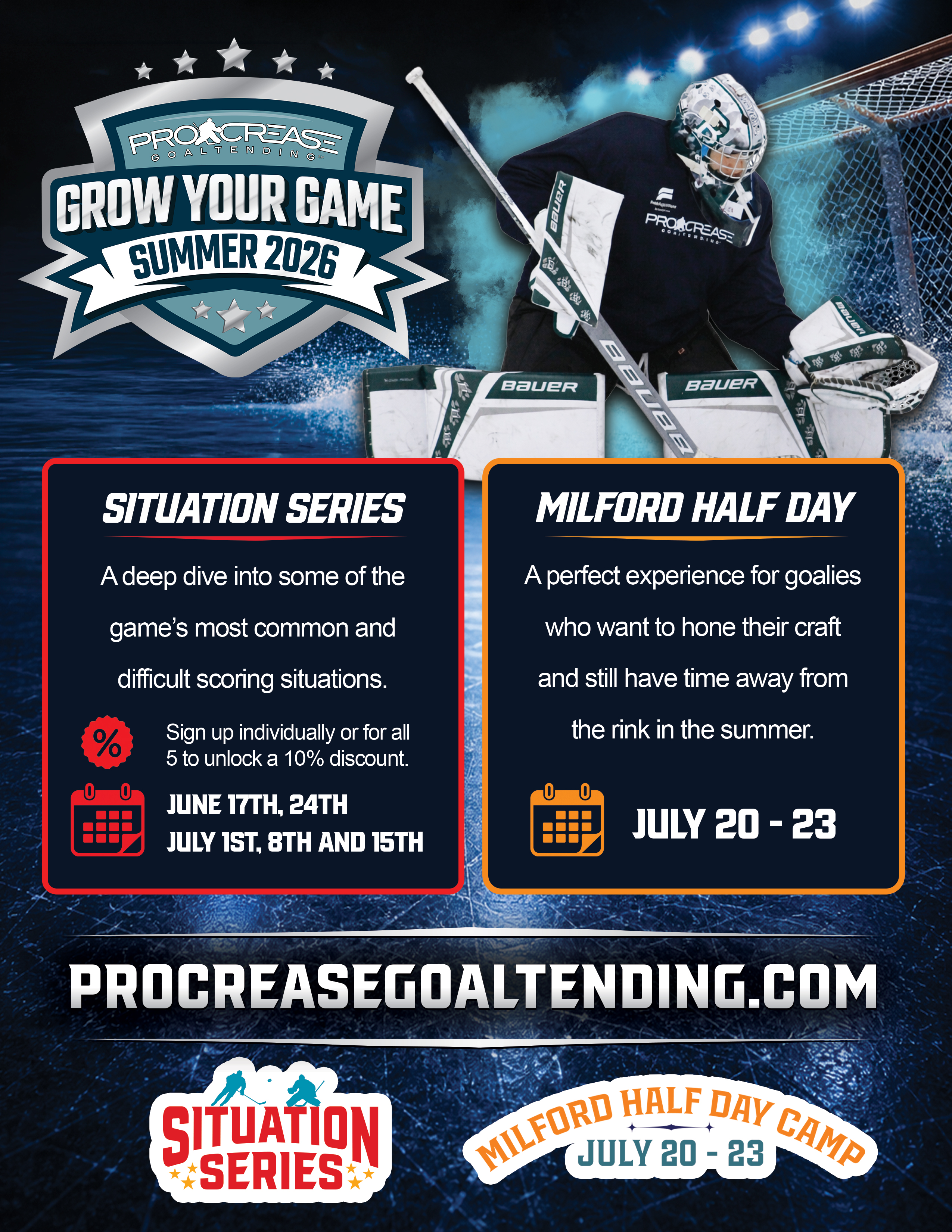 2026 Pro Crease Goaltending Summer Camps