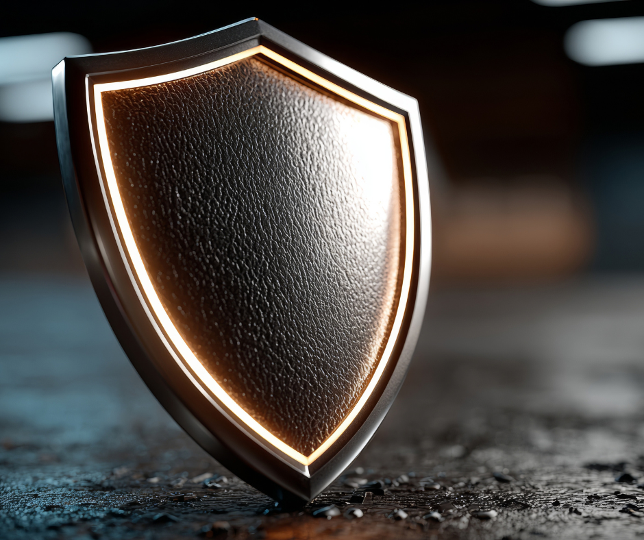 shield on table - Milford trust attorney concept