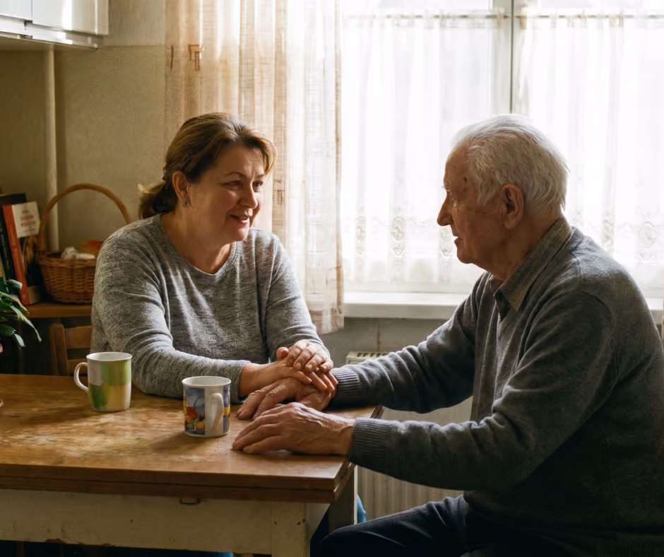 caring for an aging parent in New Haven.