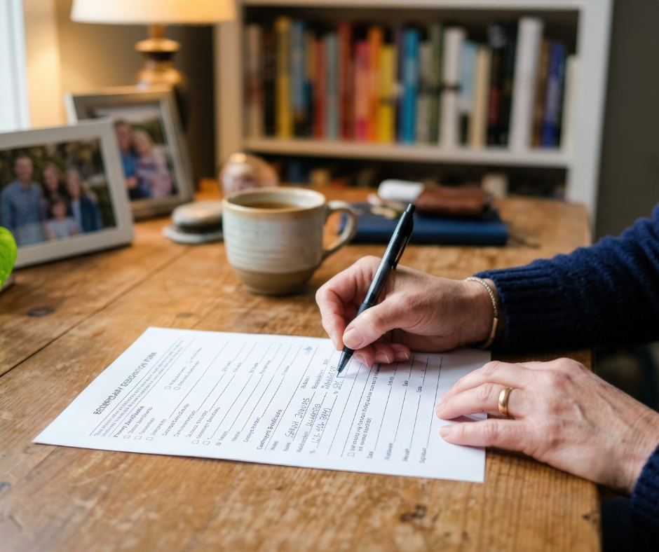 person signing estate planning documents - Milford estate planning attorney concept
