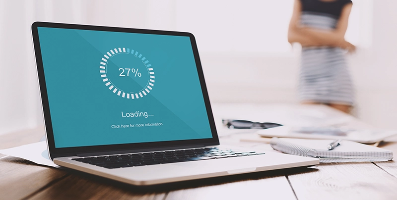 Technical performance optimization test done as part of a web design project.