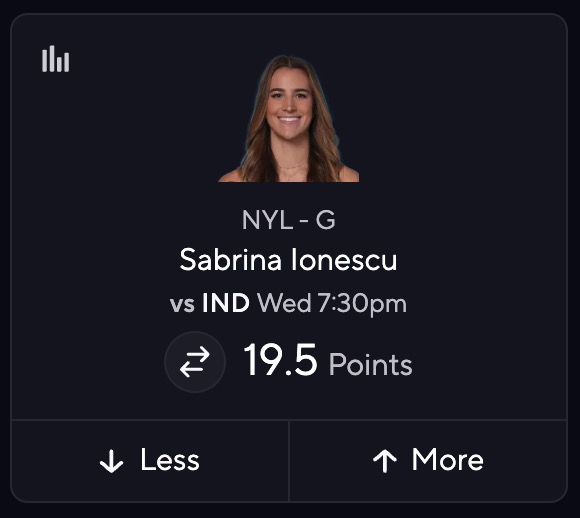 Fever vs. Liberty Predictions - Sabrina Ionescu