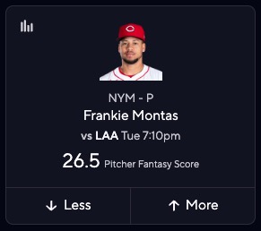 MLB DFS Picks Today - Frankie Montas
