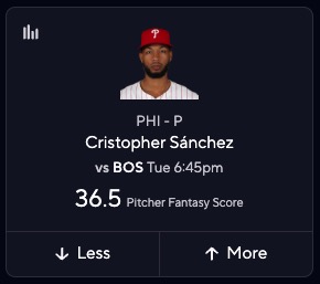MLB DFS Picks Today - Christopher Sanchez