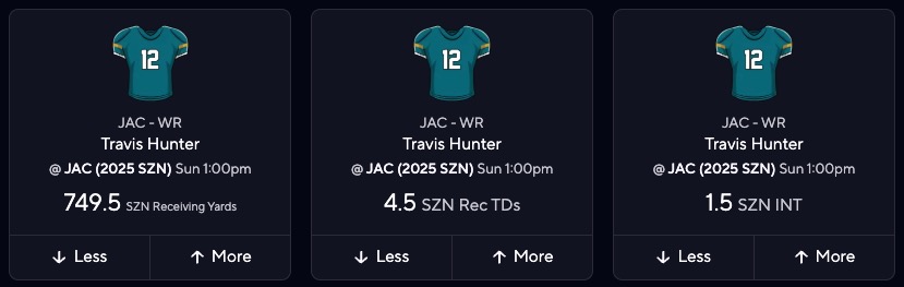 2025 Fantasy Football Rookies - Travis Hunter