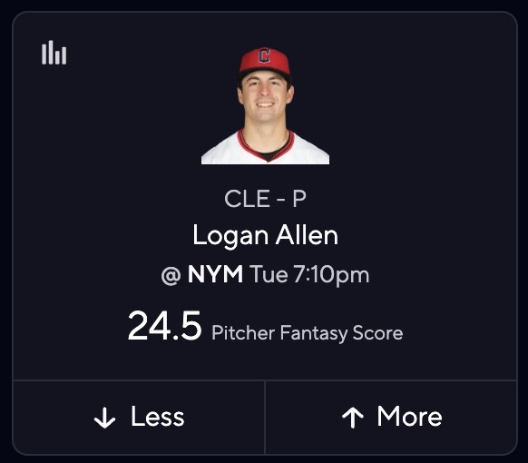MLB DFS Picks for PrizePicks Today - Logan Allen