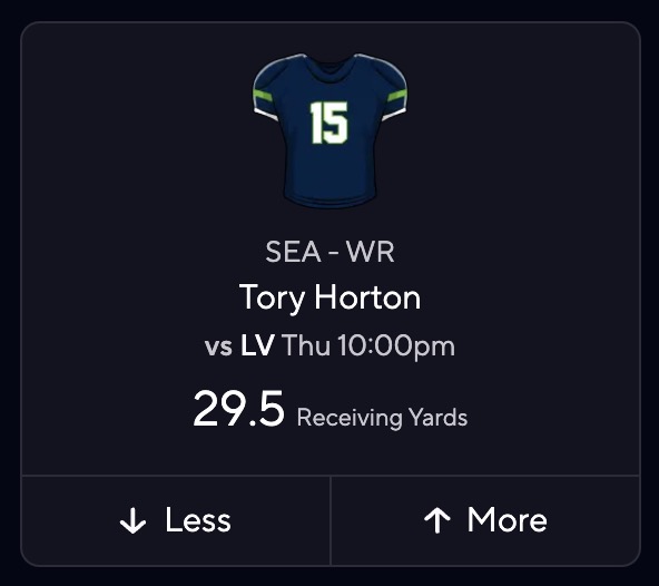 NFL Preseason Week 1 Picks for PrizePicks - Tory Horton