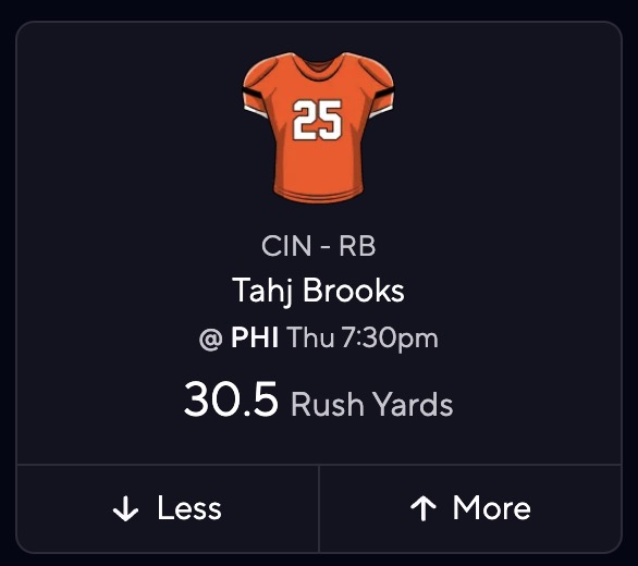 NFL Preseason Week 1 Picks for PrizePicks - Tahj Brooks