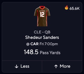 NFL Preseason Week 1 Picks for NFL DFS - Shedeur Sanders