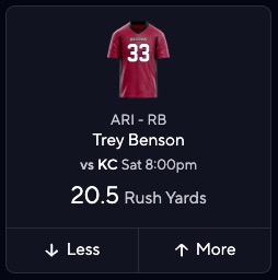 NFL DFS Picks for Preseason Week 1 - Trey Benson