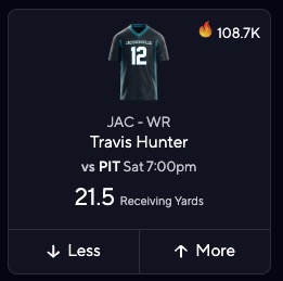Travis Hunter - Jaguars vs. Steelers Prediction