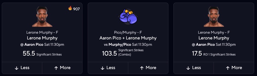 Murphy vs. Pico Prediction & Expert Pick for UFC 319 on PrizePicks