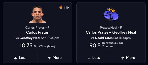 Neal vs. Prates Predictions, Expert Picks for UFC 319