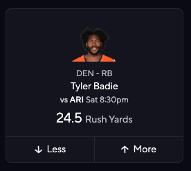Tyler Badie PrizePicks NFL Pick
