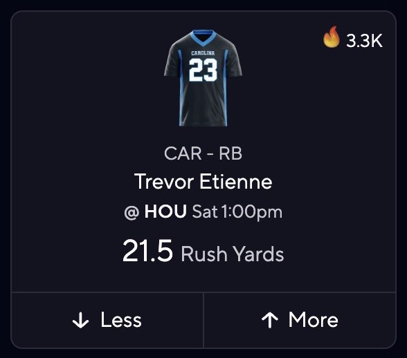 NFL DFS Picks - Trevor Etienne