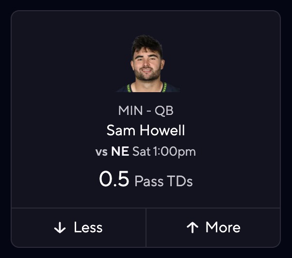 NFL DFS Picks - Sam Howell