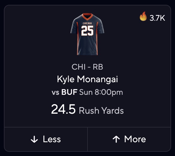 Bills vs. Bears Predictions - Kyle Monangai