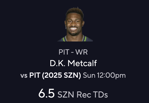 DK Metcalf Projections for Fantasy Football